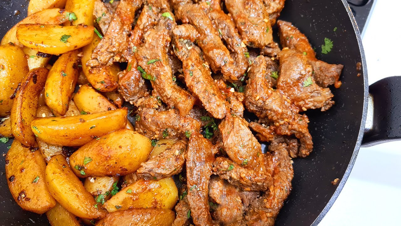 Carne de panela com batatas